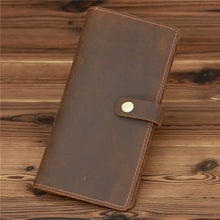 Load image into Gallery viewer, Retro Bifold Multi-card slot Leather Wallet