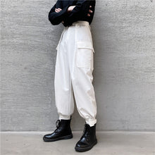 Load image into Gallery viewer, Drawstring Multi-pocket Trousers
