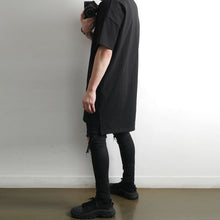 Load image into Gallery viewer, Solid Color Long Cotton Short-sleeved T-shirt