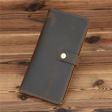 Load image into Gallery viewer, Retro Bifold Multi-card slot Leather Wallet