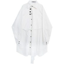 Load image into Gallery viewer, Irregular Multi-button Long Shirt
