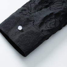 Load image into Gallery viewer, Cut Flower Long Sleeve Long Trench Coat