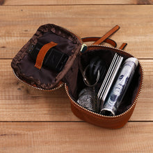 Load image into Gallery viewer, Retro Leather Square Coin Purse