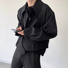 Load image into Gallery viewer, Irregular Placket Cropped Jacket