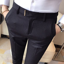 Load image into Gallery viewer, Striped Slim-Fit Trousers