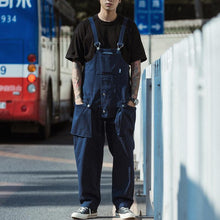 Load image into Gallery viewer, Japanese Washed-Denim Bib Overalls
