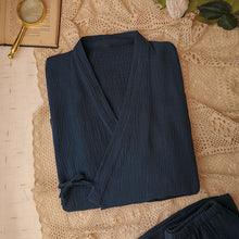 Load image into Gallery viewer, Cotton Gauze Short Sleeve Shorts Set