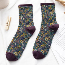 Load image into Gallery viewer, Winter  Ethnic Cute Floral Socks
