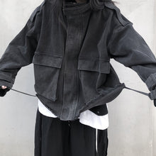 Load image into Gallery viewer, Loose Pocket Denim Jacket