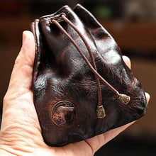 Load image into Gallery viewer, Retro Leather Coin Bag Storage Bag