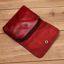 Load image into Gallery viewer, Retro Handmade Small Wallet Coin Purse Card Case