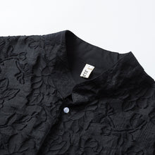 Load image into Gallery viewer, Cut Flower Long Sleeve Long Trench Coat