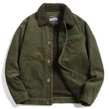Load image into Gallery viewer, Retro Fleece Corduroy Jacket