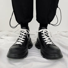 Load image into Gallery viewer, Platform Black Motorcycle Boots