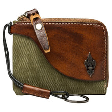 Load image into Gallery viewer, Canvas Stitching Leather Wallet