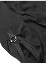 Load image into Gallery viewer, Black Cape Trench Coat Robe