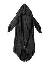 Load image into Gallery viewer, Black Cape Trench Coat Robe