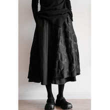 Load image into Gallery viewer, Dark Jacquard Double Panel Skirt
