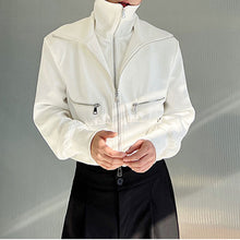 Load image into Gallery viewer, Zip-panel Fake Two Piece Jacket