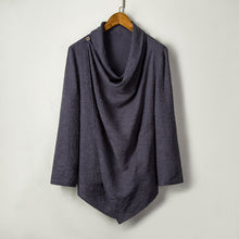 Load image into Gallery viewer, Cotton And Linen Mid-length Top