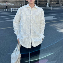 Load image into Gallery viewer, Frayed Long Sleeve Shirt