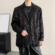 Load image into Gallery viewer, Loose Sequined Casual Plus Size Blazer