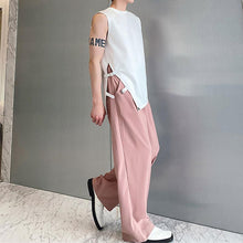 Load image into Gallery viewer, Belt Buckle Solid Color Sleeveless T-Shirt