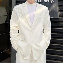 Load image into Gallery viewer, Solid Color Lace Trim Blazer