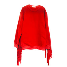Load image into Gallery viewer, Fringed Long Sleeve Sweatshirt