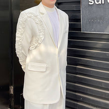 Load image into Gallery viewer, Solid Color Lace Trim Blazer