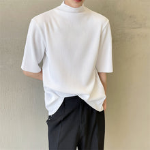 Load image into Gallery viewer, Half Turtleneck Crinkled T-Shirt