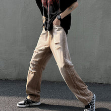 Load image into Gallery viewer, Retro Washed Ripped Casual Jeans