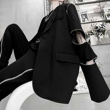 Load image into Gallery viewer, Dark Open Zip Blazer