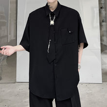 Load image into Gallery viewer, Tie Waffle Short Sleeve Shirt