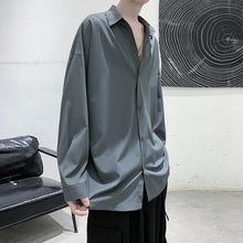 Load image into Gallery viewer, Simple Solid Color Drape Casual Shirt
