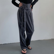 Load image into Gallery viewer, High Waist Mopping Casual Trousers