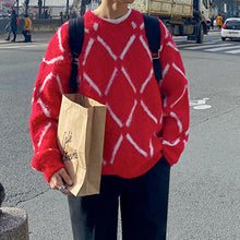 Load image into Gallery viewer, Winter Rhombus Plush Pullover