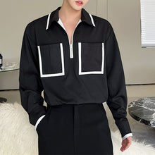 Load image into Gallery viewer, Half-Zip Square Pocket Pullover Shirt