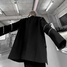 Load image into Gallery viewer, Dark Open Zip Blazer