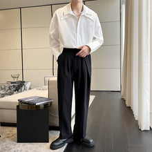 Load image into Gallery viewer, Detachable Double Collar Long Sleeve Shirt