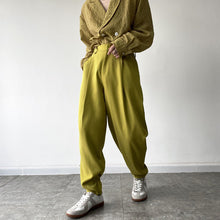 Load image into Gallery viewer, Slit-Pressed Crinkled Loose Harem Pants