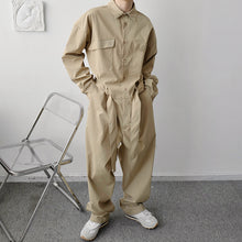 Load image into Gallery viewer, Japanese Retro Big Pocket Jumpsuit