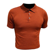Load image into Gallery viewer, Solid Knit Lapel Skinny T-Shirt