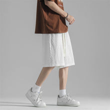 Load image into Gallery viewer, Textured Elastic Waist Thin Shorts