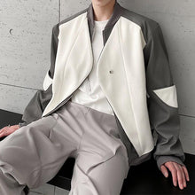 Load image into Gallery viewer, Paneled Baseball Collar Jacket