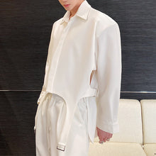 Load image into Gallery viewer, Lace Up Long Sleeve Shirt Jacket