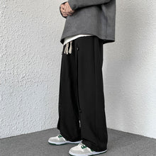 Load image into Gallery viewer, Drawstring Elastic Waist Wide Leg Lounge Pants