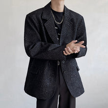 Load image into Gallery viewer, Patterned Textured Notch Lapel Casual Blazer