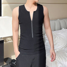 Load image into Gallery viewer, Zipper Embellished Tight Vest