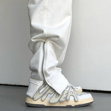 Load image into Gallery viewer, Side Zips Decorative Casual Pants